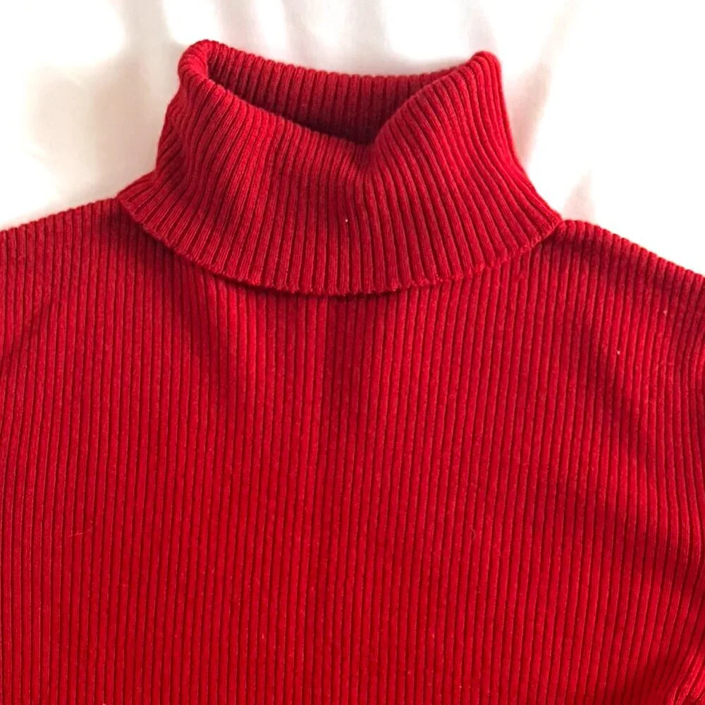 Banana Republic red wool turtleneck Medium